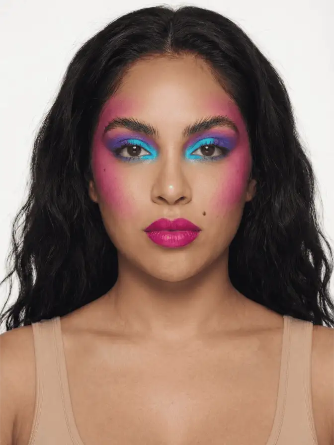 1980s New Romantic/Power makeup look