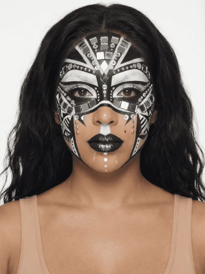 Club Kid makeup look