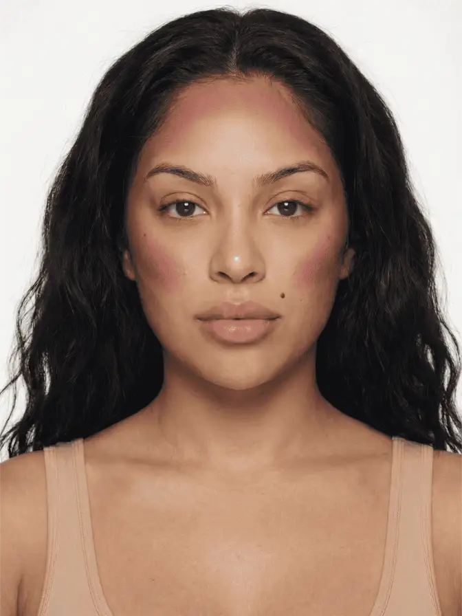 Striping / Draping makeup look