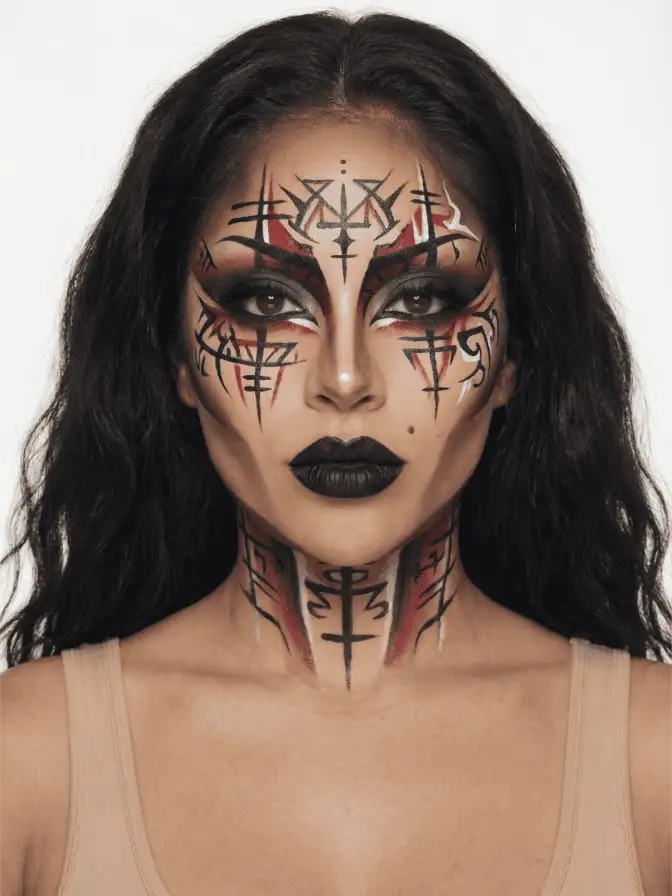 Visual Kei makeup look